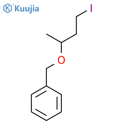 [(3-iodo-1-methylpropoxy)methyl]Benzene structure