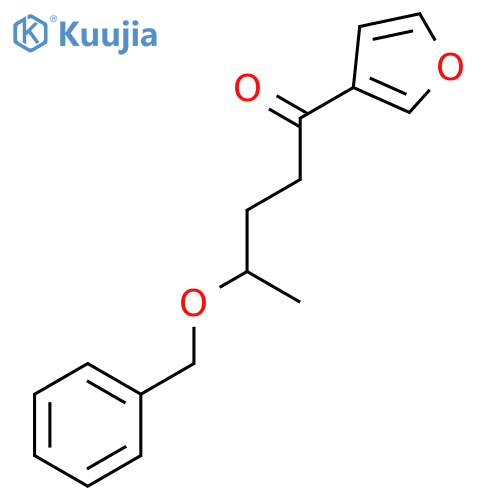 1-Pentanone, 1-(3-furanyl)-4-(phenylmethoxy)- structure