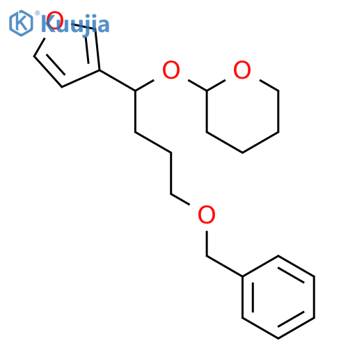 2H-PYRAN, 2-[1-(3-FURANYL)-4-(PHENYLMETHOXY)BUTOXY]TETRAHYDRO- structure