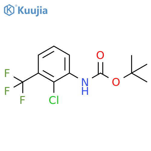 tert-butyl N-2-chloro-3-(trifluoromethyl)phenylcarbamate structure