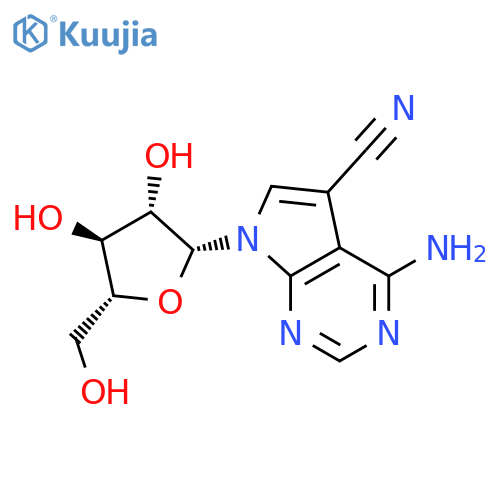 4-amino-5-cyano-7-beta-D-arabinofuranosylpyrrolo(2,3-d)pyrimidine structure
