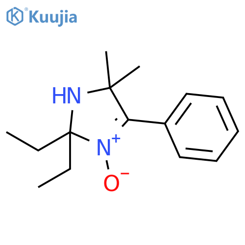 1H-Imidazole, 2,2-diethyl-2,5-dihydro-5,5-dimethyl-4-phenyl-, 3-oxide structure