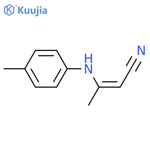2-Butenenitrile, 3-[(4-methylphenyl)amino]-, (Z)- structure