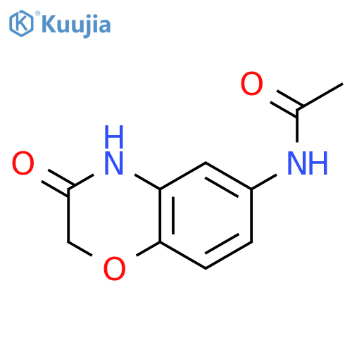 Acetamide, N-(3,4-dihydro-3-oxo-2H-1,4-benzoxazin-6-yl)- structure