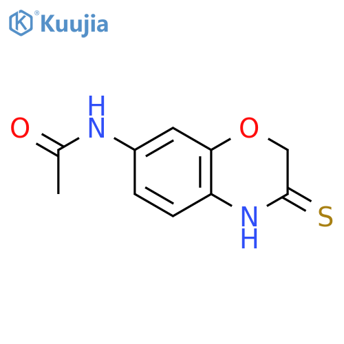 ACETAMIDE, N-(3,4-DIHYDRO-3-THIOXO-2H-1,4-BENZOXAZIN-7-YL)- structure