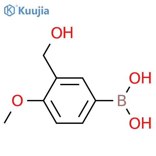 [3-(hydroxymethyl)-4-methoxyphenyl]boronic acid structure