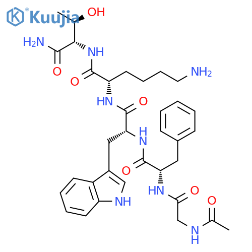 L-Threoninamide, N-acetylglycyl-L-phenylalanyl-D-tryptophyl-L-lysyl- structure