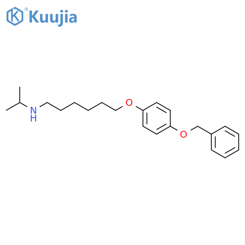 1-Hexanamine, N-(1-methylethyl)-6-[4-(phenylmethoxy)phenoxy]- structure