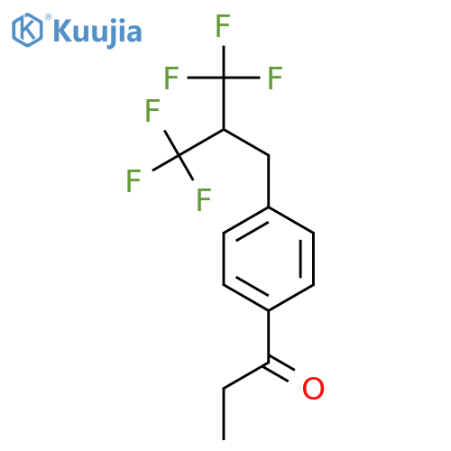 1-PROPANONE, 1-[4-[3,3,3-TRIFLUORO-2-(TRIFLUOROMETHYL)PROPYL]PHENYL]- structure