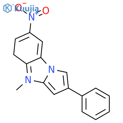 4H-Pyrrolo[1,2-a]benzimidazole, 4-methyl-7-nitro-2-phenyl- structure