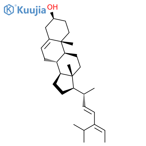 Stigmasta-5,22,24(28)-trien-3-ol, (3b,22E,24E)- structure