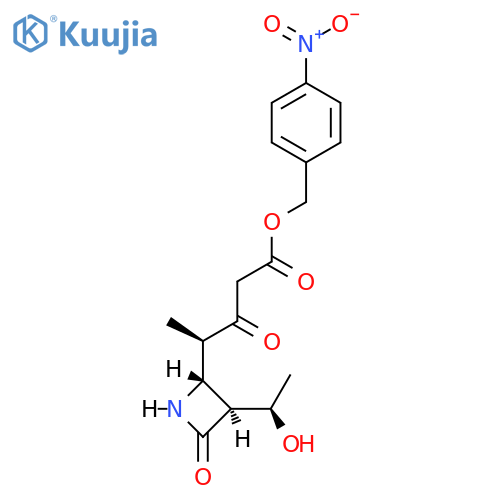 4-Nitrobenzyl (4R)-4-{(2R,3S)-3-[(1R)-1-hydroxyethyl]-4-oxo-2-azetidinyl}-3-oxopentanoate structure