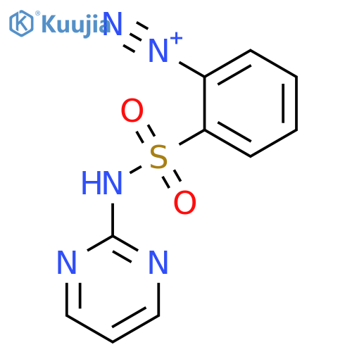Benzenediazonium, 2-[(2-pyrimidinylamino)sulfonyl]- structure