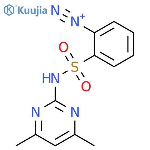 BENZENEDIAZONIUM, 2-[[(4,6-DIMETHYL-2-PYRIMIDINYL)AMINO]SULFONYL]- structure