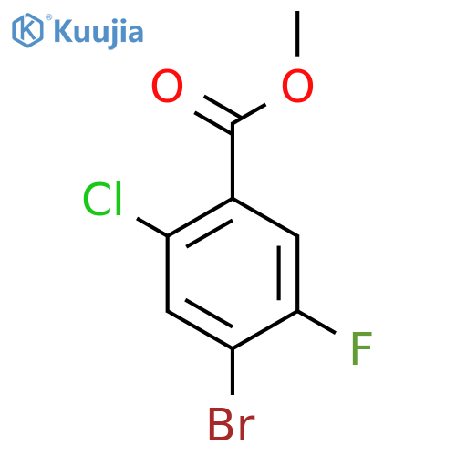 methyl 4-bromo-2-chloro-5-fluoro-benzoate structure