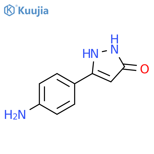 5-(4-aminophenyl)-2,3-dihydro-1H-pyrazol-3-one structure