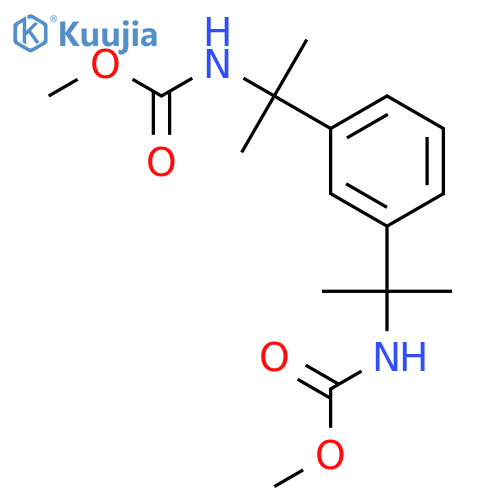 dimethyl (benzene-1,3-diyldipropane-2,2-diyl)biscarbamate structure