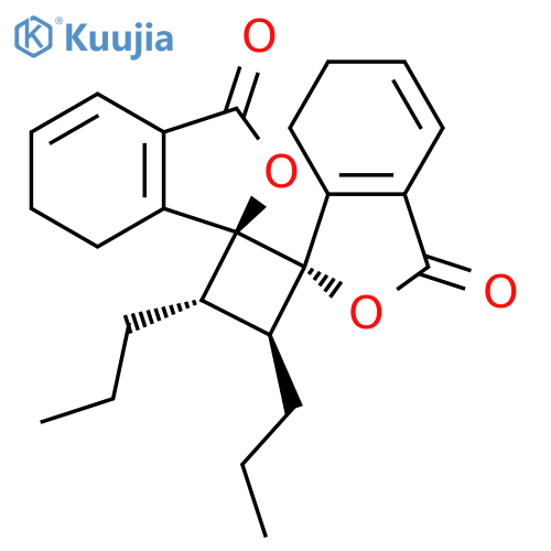 (1S,2'S,3'S,4'S)-3',4'-dipropyl-6,6'',7,7''-tetrahydro-3H,3''H-dispiro[2-benzofuran-1,1'-cyclobutane-2',1''-[2]benzofuran]-3,3''-dione structure