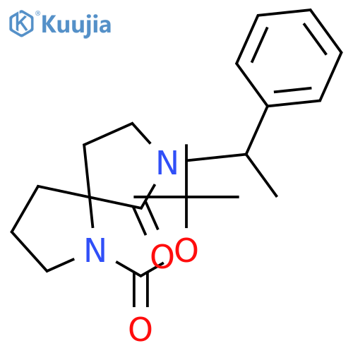 1,7-Diazaspiro[4.4]nonane-1-carboxylic acid, 6-oxo-7-[(1S)-1-phenylethyl]-, 1,1-diMethylethyl ester, (5R)- structure