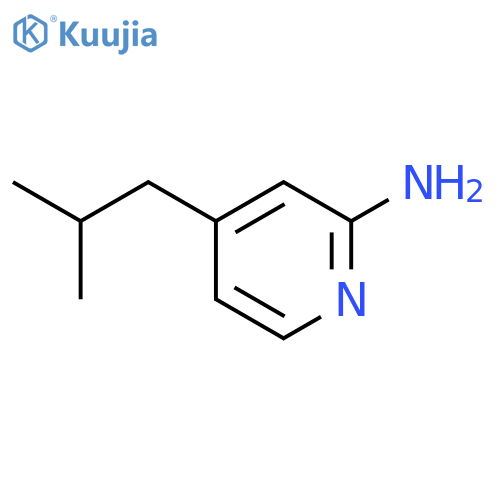 4-(2-methylpropyl)pyridin-2-amine structure