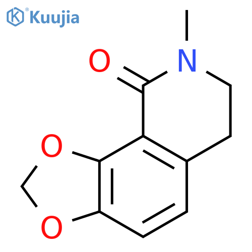 1,3-Dioxolo[4,5-h]isoquinolin-9(6H)-one, 7,8-dihydro-8-methyl- structure