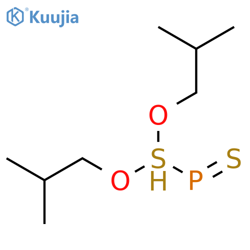 Phosphinothioylthio, bis(2-methylpropoxy)- structure