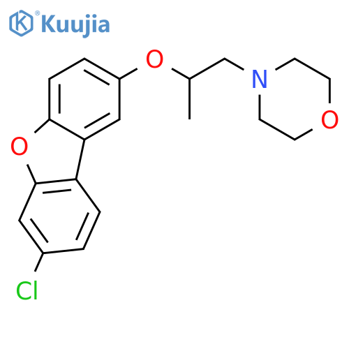 MORPHOLINE, 4-[2-[(7-CHLORO-2-DIBENZOFURANYL)OXY]PROPYL]- structure