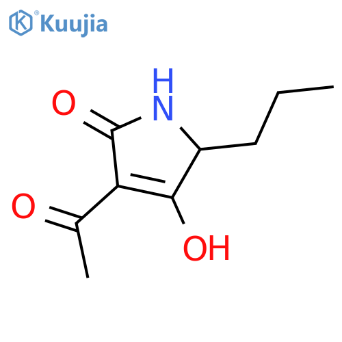 3-Acetyl-4-hydroxy-5-propyl-1,5-dihydro-2H-pyrrol-2-one structure