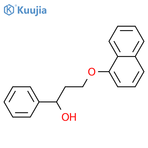 3-(1-Naphthalenyloxy)-1-phenyl-1-propanol structure