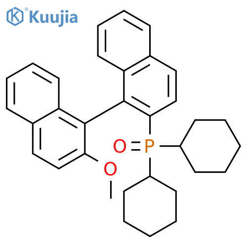 PHOSPHINE OXIDE, DICYCLOHEXYL(2'-METHOXY[1,1'-BINAPHTHALEN]-2-YL)- structure
