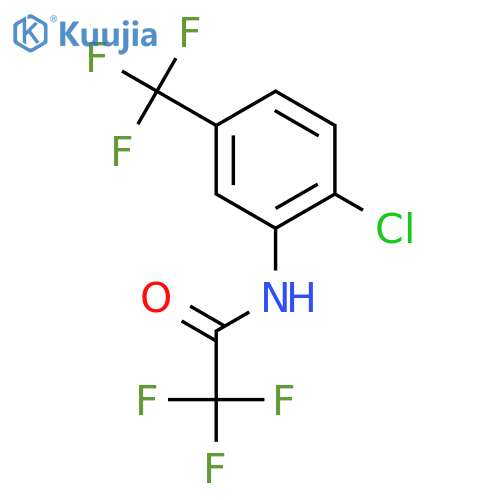 N-[2-chloro-5-(trifluoromethyl)phenyl]-2,2,2-trifluoroacetamide structure
