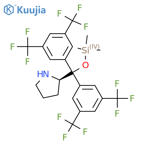 (2R)-2-Bis3,5-bis(trifluoromethyl)phenyl(trimethylsilyl)oxymethyl-pyrrolidine structure
