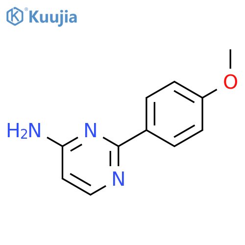 4-PYRIMIDINAMINE, 2-(4-METHOXYPHENYL)- structure