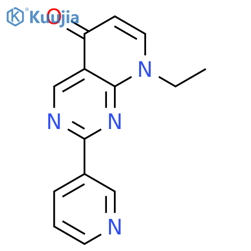 Pyrido[2,3-d]pyrimidin-5(8H)-one, 8-ethyl-2-(3-pyridinyl)- structure