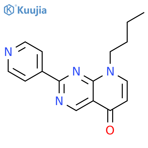 PYRIDO[2,3-D]PYRIMIDIN-5(8H)-ONE, 8-BUTYL-2-(4-PYRIDINYL)- structure