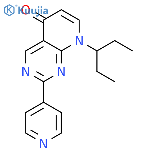 PYRIDO[2,3-D]PYRIMIDIN-5(8H)-ONE, 8-(1-ETHYLPROPYL)-2-(4-PYRIDINYL)- structure