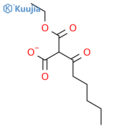 PROPANEDIOIC ACID, (1-OXOHEXYL)-, MONOETHYL ESTER structure