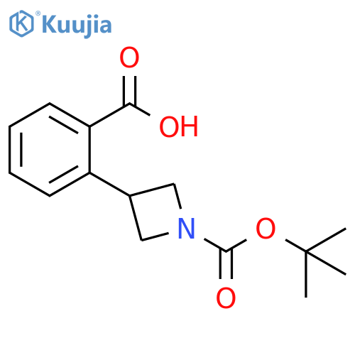 2-{1-(tert-butoxy)carbonylazetidin-3-yl}benzoic acid structure