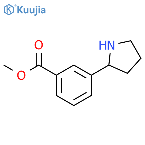 Methyl 3-(pyrrolidin-2-yl)benzoate structure