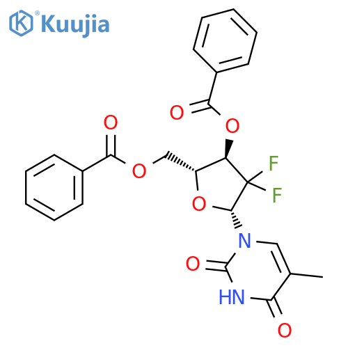 Thymidine, 2',2'-difluoro-, 3',5'-dibenzoate (9CI) structure
