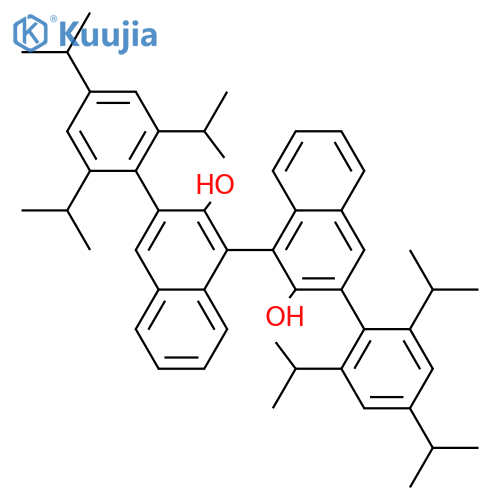 (S)-3,3'-Bis(2,4,6-triisopropylphenyl)-1,1'-binaphthalene-2,2'-diol structure