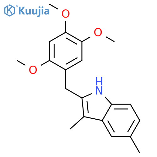 1H-Indole, 3,5-dimethyl-2-[(2,4,5-trimethoxyphenyl)methyl]- structure