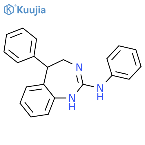 1H-1,3-BENZODIAZEPIN-2-AMINE, 4,5-DIHYDRO-N,5-DIPHENYL- structure