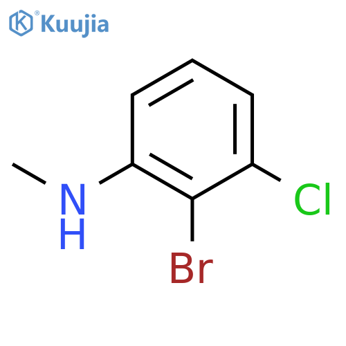 2-bromo-3-chloro-N-methylaniline structure