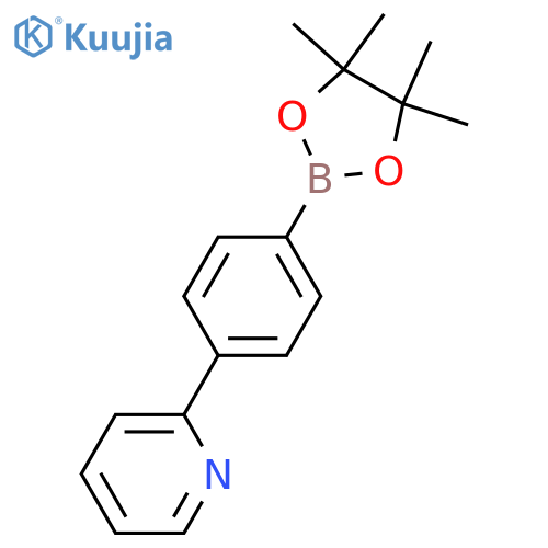 2-(4-(4,4,5,5-Tetramethyl-1,3,2-dioxaborolan-2-yl)phenyl)pyridine structure