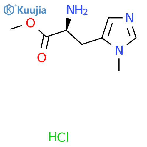 methyl (2S)-2-amino-3-(1-methyl-1H-imidazol-5-yl)propanoate hydrochloride structure