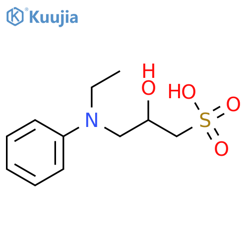 1-Propanesulfonic acid, 3-(ethylphenylamino)-2-hydroxy- structure