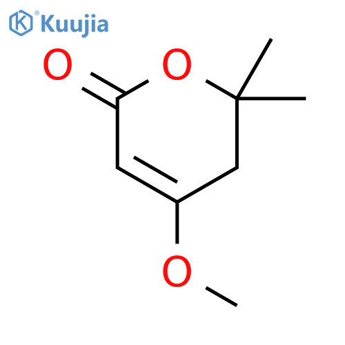 2H-PYRAN-2-ONE, 5,6-DIHYDRO-4-METHOXY-6,6-DIMETHYL- structure