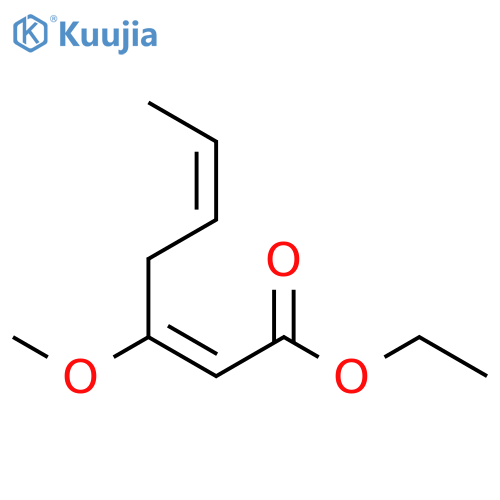 2,5-HEPTADIENOIC ACID, 3-METHOXY-, ETHYL ESTER, (E,Z)- structure