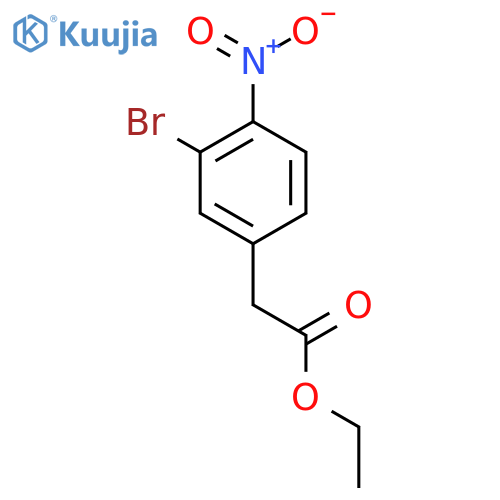 Ethyl 3-bromo-4-nitrophenylacetate structure